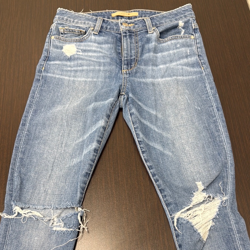 Joe's Jeans Blue Skinny Distressed Denim